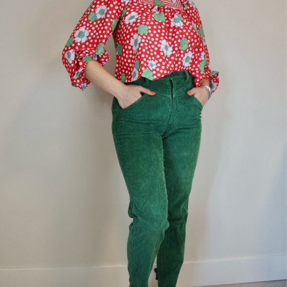 Vintage 1980s United Colours Of Benetton Corduroy Pants - Picture 2 of 6